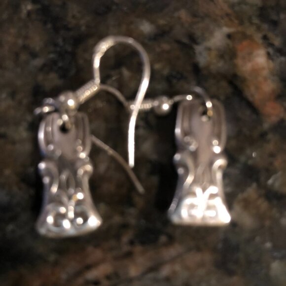 Hand crafted Bracelet Flatware Rogers & Bros Daybreak Elegant Lady Earrings - Picture 3 of 8